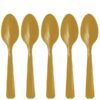 20 cuillères en plastique doré OR lumineux