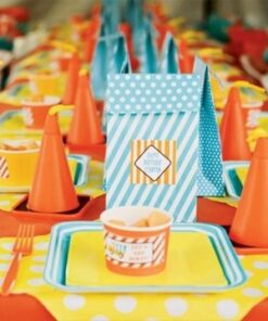 bleu orange jaune