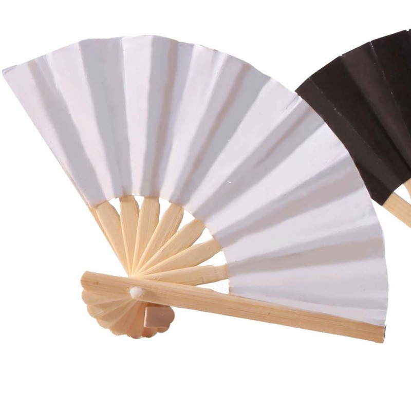 Mini éventail papier blanc Mini éventail papier blanc