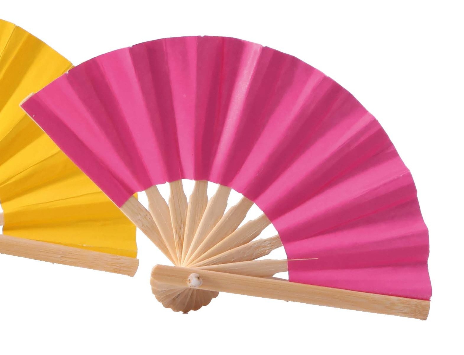 Mini éventail papier fuchsia Mini éventail papier fuchsia