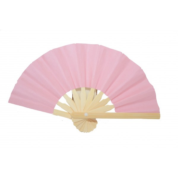 Mini éventail papier rose pâle Mini éventail papier rose pâle