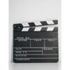 Location ardoise clap cinéma, noir blanc