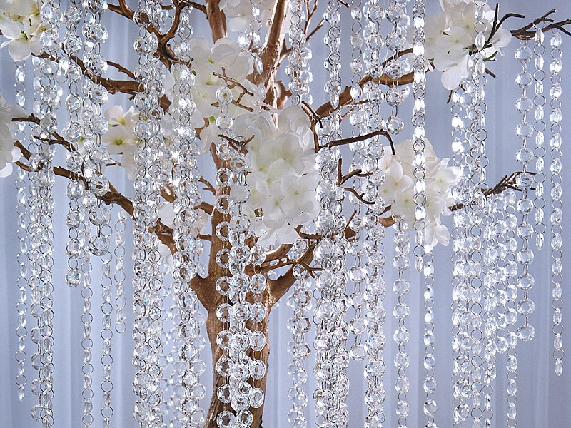 Guirlande de perles diamant cristal mariage 1M Guirlande de perles diamant cristal mariage 1M