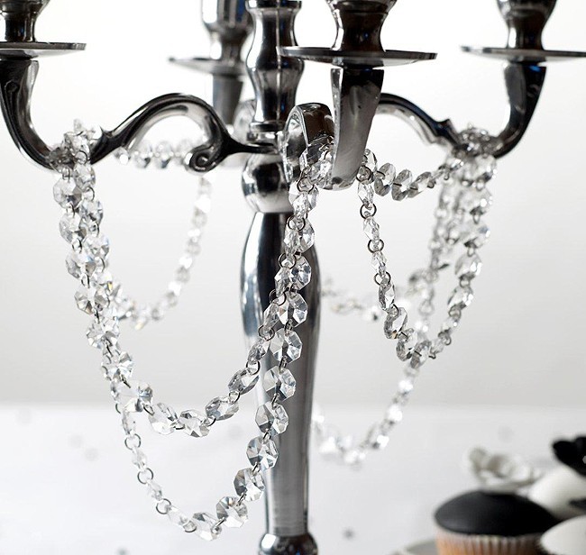 Guirlande de perles diamant cristal mariage 1M Guirlande de perles diamant cristal mariage 1M