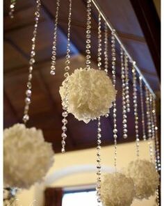 Guirlande de perles diamant cristal mariage 1M