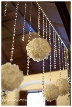 Guirlande de perles diamant cristal mariage 1M Guirlande de perles diamant cristal mariage 1M