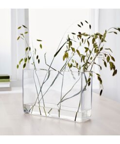 Location vase rectangle pour compo florale table d'honneur mariage