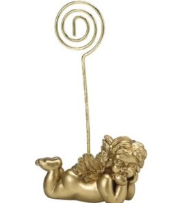 Porte nom marque place figurine angelot or