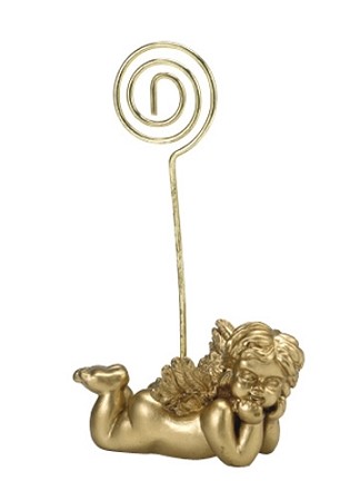 Porte nom marque place figurine angelot or Porte nom marque place figurine angelot or