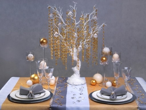 Guirlande de perles diamant cristal doré 1 metre Guirlande de perles diamant cristal doré 1 metre
