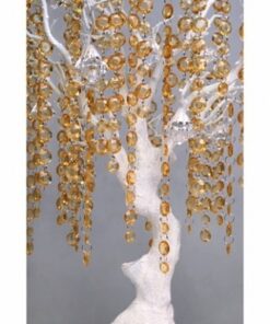 Guirlande de perles diamant cristal doré 1 metre