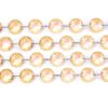 Guirlande de perles diamant cristal doré 1 metre