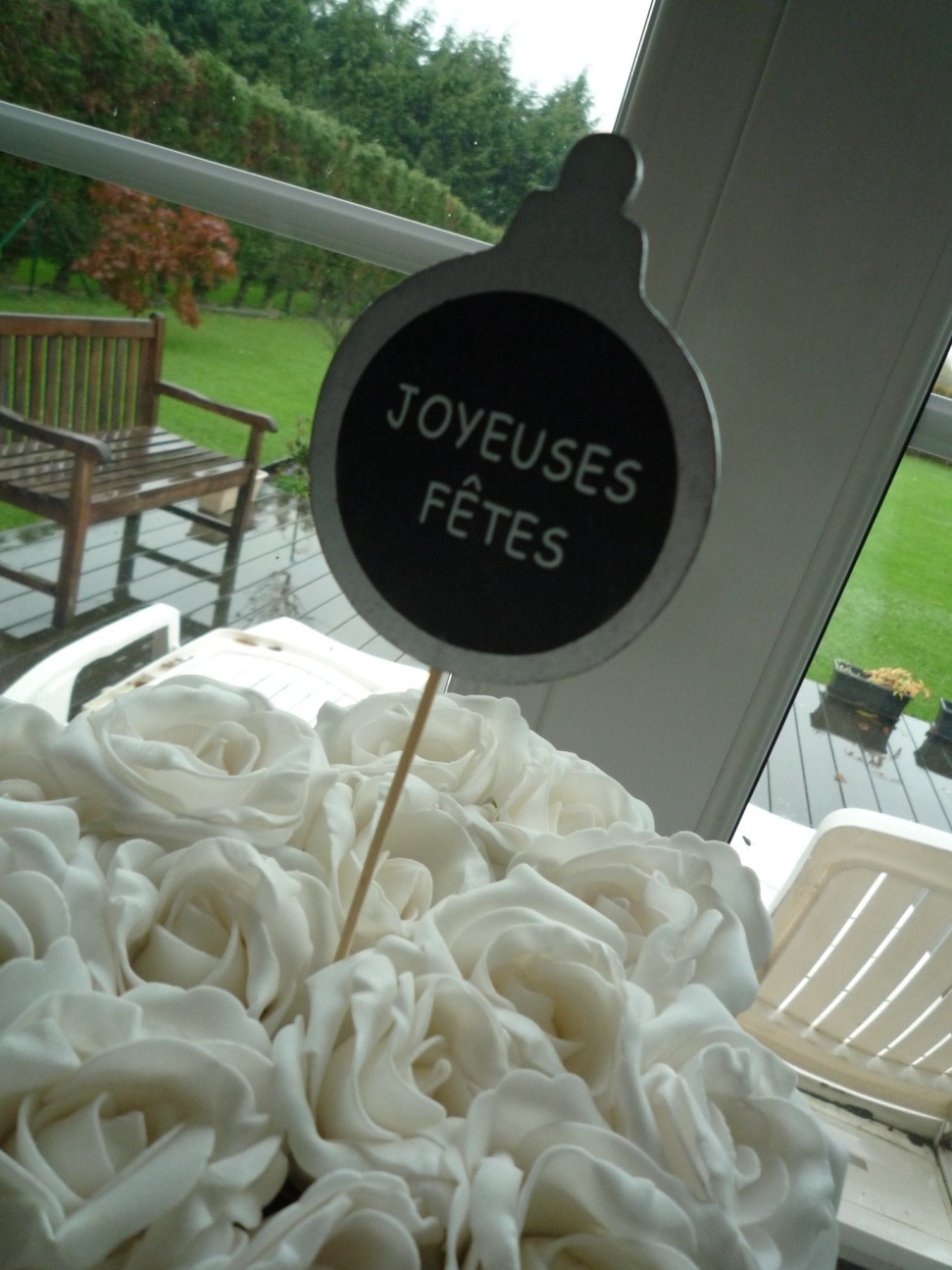 Déco Joyeuses fêtes sur pique Déco Joyeuses fêtes sur pique