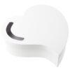 Urne coeur mariage blanc