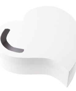 Urne coeur mariage blanc