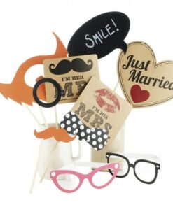 Kit Photobooth accessoires kraft Mariage vintage