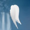 Nominette marque place sur verre ailes d'ange