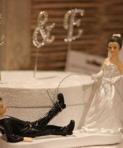Figurine humoristique mariage décor gâteau