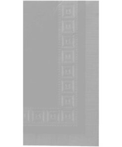 Nappe unie en papier gris argent