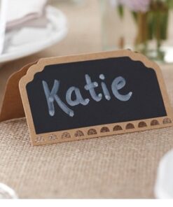10 marque place ardoise et papier kraft