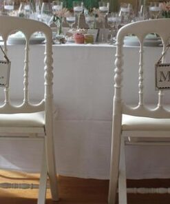 Les 2 pancartes dos chaise de mariage Mr et Mrs