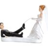 Figurine humoristique mariage décor gâteau