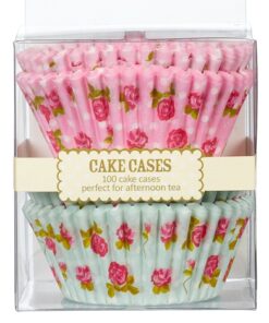 100 caissette à cupcakes vintage liberty fleurs