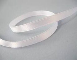 Ruban de satin 6mm double face BLANC 25M