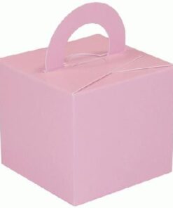 10 Boite a cube ou poids ballons rose pâle