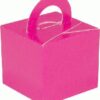 10 boite cube poids ballons rose fuchsia