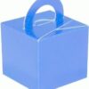 10 boite cube dragées bleu ciel ou poids ballons