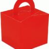 10 boîtes cubes a dragées poids ballons rouge