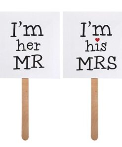 Photobooth mariage I'am her Mr, I'm his Mrs