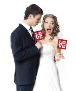 Photobooth mariage 2 bâtons LOVE
