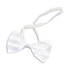 Noeud papillon tissu blanc