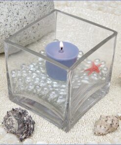 Vase photophore cube verre 8 x 8cm