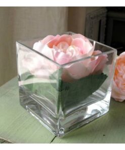 Vase photophore cube verre 8 x 8cm
