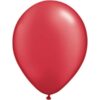 5 ballons latex rouge uni
