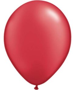 5 ballons latex rouge uni