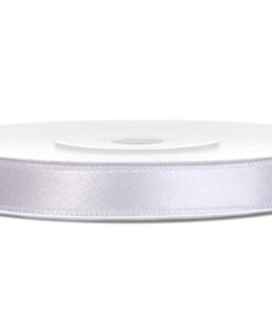 Ruban de satin 6mm double face BLANC 25M
