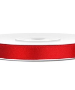Ruban de satin rouge 6mm 25M