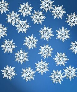 Confettis flocons de neige en papier (X 20)
