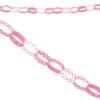 Guirlande rose à pois chaîne de papier DIY