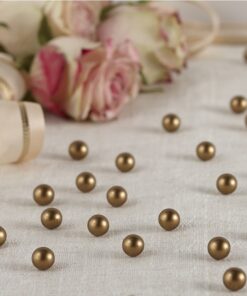 Perles à parsemer déco de table or mat