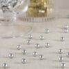Perles à parsemer déco de table argent mat