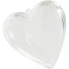 Boite dragée coeur en plexi transparent 8cm