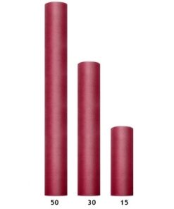 Tulle mariage rouge bordeaux 15 cm (9M)