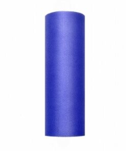 Tulle mariage bleu roi 15 cm rouleau 9M