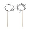 Accessoires photobooth, bulles BD (x 2)
