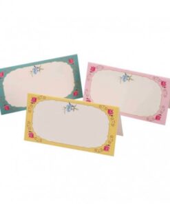 Carte de table marque place vintage floral (x10)